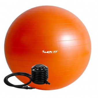 Gymnastická lopta MOVIT s pumpou - 85 cm – oranžová