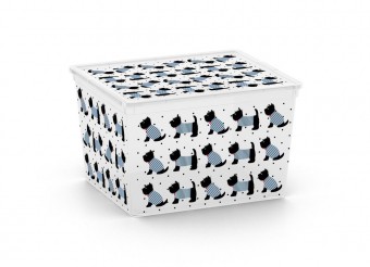 Plastový úložný box KIS C ANIMAL CUBE - psíkovia