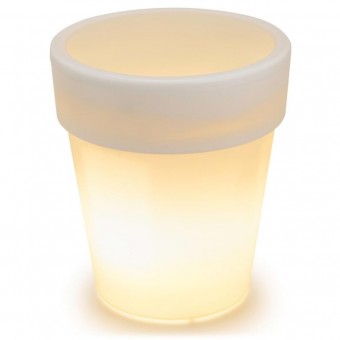 Solárny ozdobný kvetináč - 3 LED, teplá biela