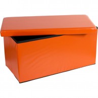 Skladacia lavica s úložným priestorom - oranžová