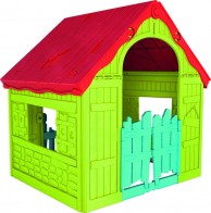 Keter záhradný detský domček - plastový, zeleno-červený