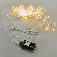 NEXOS Svetelný LED drôtik, 100 LED diód, 10 m, teplo biela