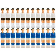 Sada 22 figúrok na stolný futbal biela, modrá