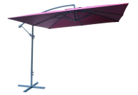 Štvorcový slnečník 8080 bočný bordó 270 x 270 cm